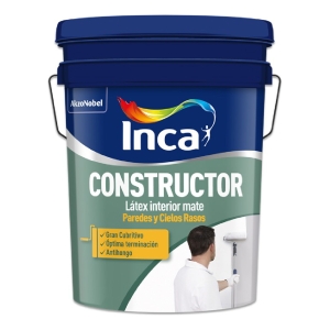 Inca Constructor Látex Interior Mate Color Blanco 20l