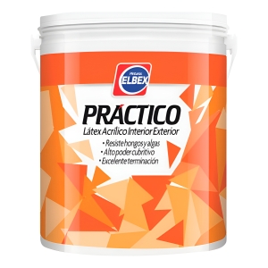 Elbex Práctico Látex Int/ext. X 18 Lt Color Blanco Mate